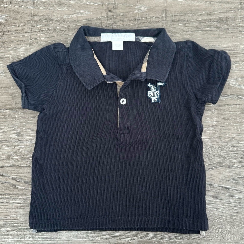 Burberry Baby Black Knight Polo 12 mo
